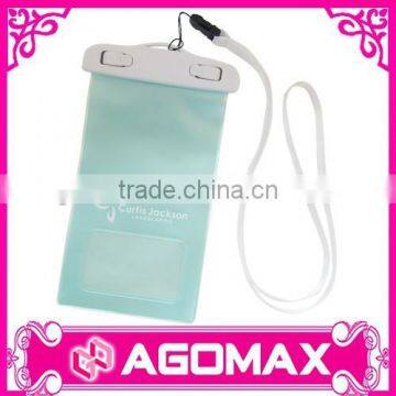 With private label cheap plastic waterproof mobile phone bag