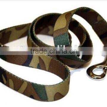 Camouflage dog lead for police dog