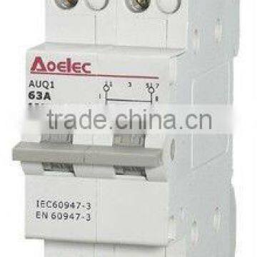 AUQ1 din rail mounting 16A Automatic Change over Switch Main Switch