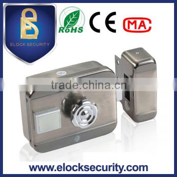 Multiple unlock ways electric motor lock with RFID reader 12-18VDC