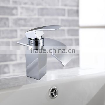 Rainfall Brass Wash Kaiping Basin Mixer BNF022