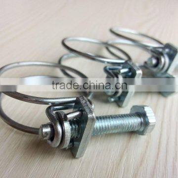 Hot sell Stainless steel 201 Double wire hose clamp/ hose chip