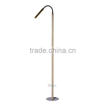 Modern house design led gooseneck brass floor lamp, Led gooseneck brass floor lamp,Brass floor lamp FL2001A