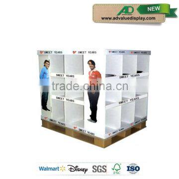 Full Pallet Retail Pocket Skirt Pallet Display Stand