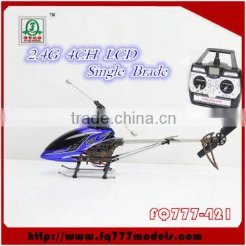 Lcd Screen 2.4G 4Ch Single Brade Rc Plane for Sale Rc Helicopter