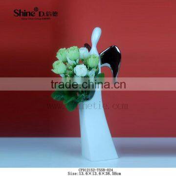 ceramic angel figurines dry flower vase