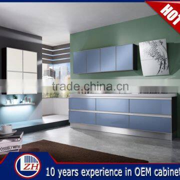 High quality acrylic plain clolor high gloss China kitchen cabinets