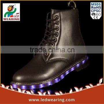 pu FASHION shoes with led lights adult