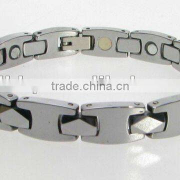 Men shiny Tungsten bracelet + Magnetic tungsten bracelets for men design+ Shiny tungsten bracelets