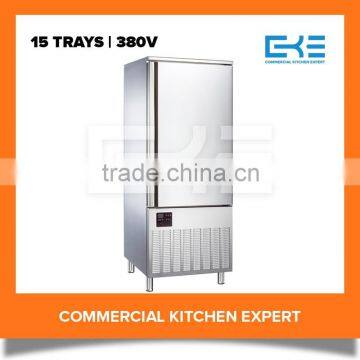 15 Trays 520L Industrial Chicken Blast Freezers Quick Freezing Freezers