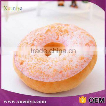 CE Wholesale Baby Cushion Custom Soft Food Pillow Plush Donuts Toys