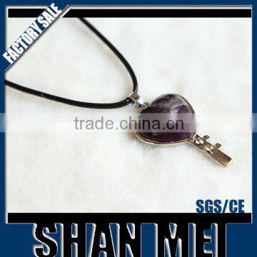 Purple heart of ocean necklace display