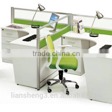 Office Furniture 4 Person Workstation Modern Office Cubicles Partition Aluminium Glass Office Partition photo-6