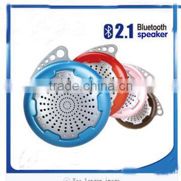 e Round ball Portabl bluetooth speaker with bulit-in MIC and TF card stereo player