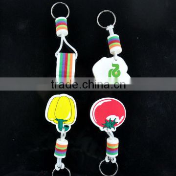 Custom fruit eva key chain, promotion gift eva foam key chain, floating eva key holder