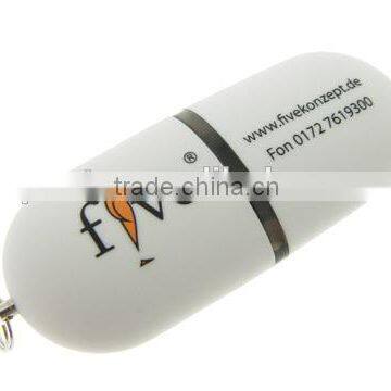 Hot Sale High Quality Plastic Capsule Shaped USB OEM Free Service (U-101) photo-3
