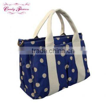 2015Hot Sales Hobo Bags Girls Fashion Polka Dot Printed Handbags