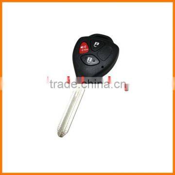 ABS 3 button remote key blank case shell for Toyota remote key blank case shell with blade and logo(Speaker key fob)