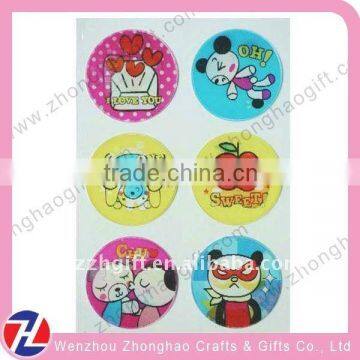 custom handmade 3D sticker for decoration