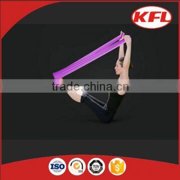 Yellow latex tube type door gym crossfit resistance bands for fitness equipments