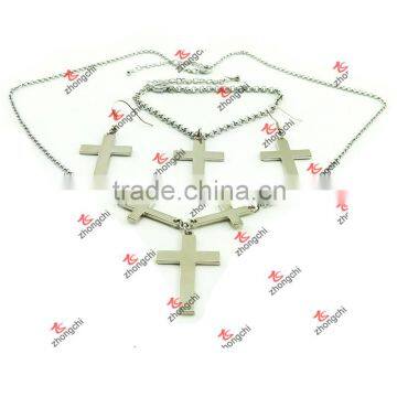 Metal Fashion Simple Style Cross Pendant Earrings Jewellery (CPE51031) photo-2