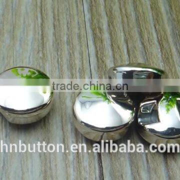 Oeko-tex approved sliver polyester plating button for coats