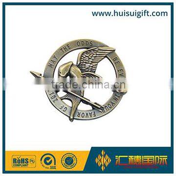 wholesale promotional fashionable fashion silver metal men's lapel pins