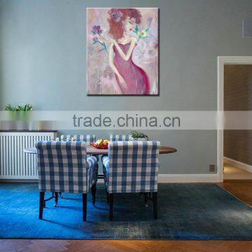 Hot Sell Wholesale Handmade Sexy Women DIY Abstract Portrait Canvas Paintings