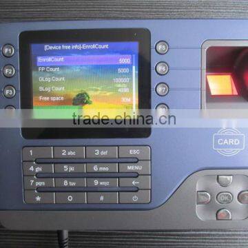 The Fingerprint Time Attendance Real Time Fingerprint Picture 3.5" TFT Display and Support TCP/IP, USB Memory Disk, USB Cable photo-2