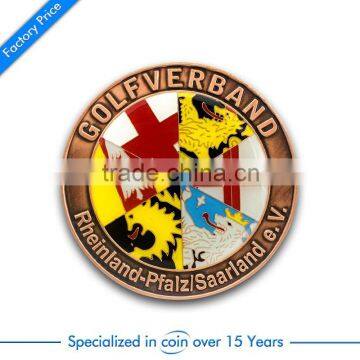 2016 High Quality Enamel Souvenir Coin With Custom Logo photo-2