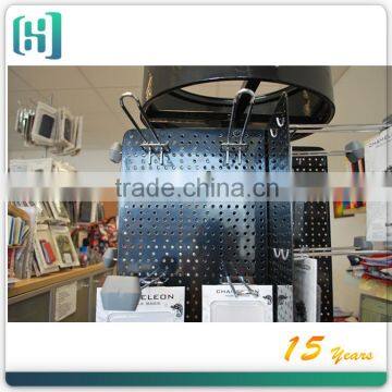 Rotating Display Stand for Mobile Accessories Folding 4 Panel Pegboard Display Unit Cell Phone Case Spinner Rack With Hooks photo-5