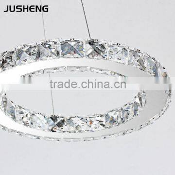 Noble 24W Transparent LED Crystal Hanging Lights Pendant Lighting Fixture For Indoor Decor 110-240V AC photo-5
