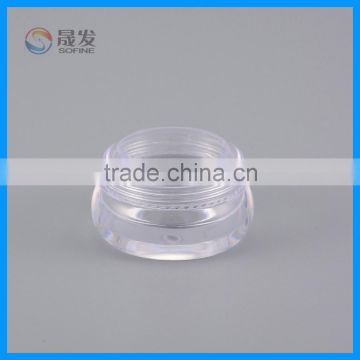 Clear acrylic small cosmetic jar