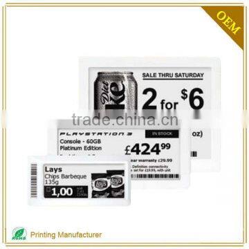 Created Display Supermarket Labels Black Label Price Sticker Factory