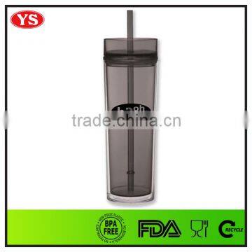16oz Wholesale Bpa Free Plastic Skinny Tumbler With Lid and Straw photo-3