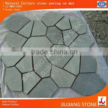 Meshed stone natural slate for wall/floor decoration with factory price