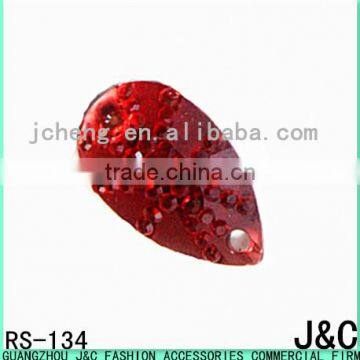 17*28 Blue Color Drop Shaped Resin Stone photo-2