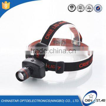 Trade Assurance Durable 3*AAA Battery Zoomable Headlamp Flashlight