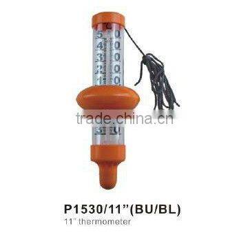 11" Orange Plastic Thermometer, Floating Swimming Pool Water Temperature Thermometer with string P1530/11"