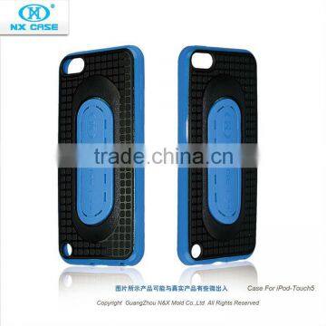 2013 newest TPU+PC stander cell phone case for Ipod touch 5