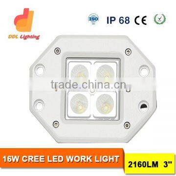 wholesale price16w led driving lights led work light for Car Trucks 4x4 4WD Off road car accessories