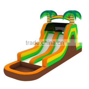 2016 Commercial giant inflatable tropical water slide for sale