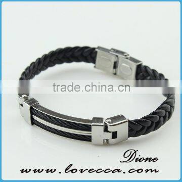 China Factory Cheap Customized design fashion wholesale Cattle real leather bracelet