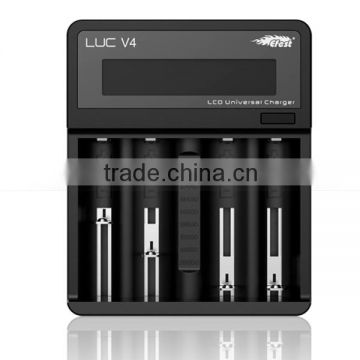 New wrapper Efest LUC 4 slot LCD charger USB function 4 battery slots 4 Bay Efest LUC Multi-function Smart charger