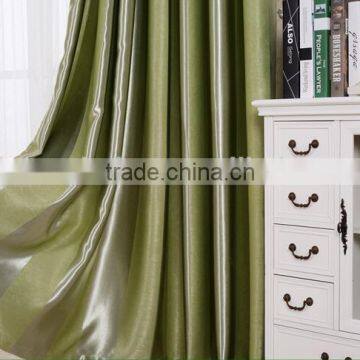Green Striped Modern Hotel Blackout Curtain photo-5