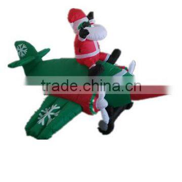 Inflatable santa claus sitting on aircraft for sale