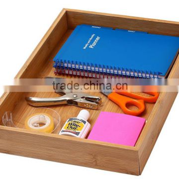 YBM Home & Kitchen Bamboo Drawer Organizer Box 14"Lx10"Wx2"H