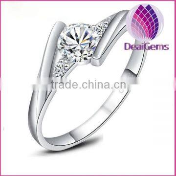 Wholesale high quality platinum plated ring for girls copper rings for women