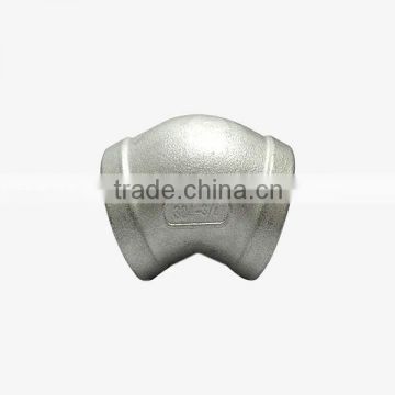 stainless steel 45 degree casting screwed elbow