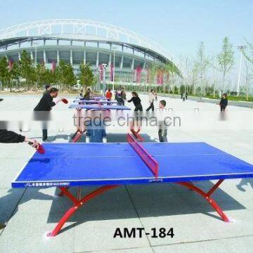 Outdoor table tennis table with Portable Post clip table